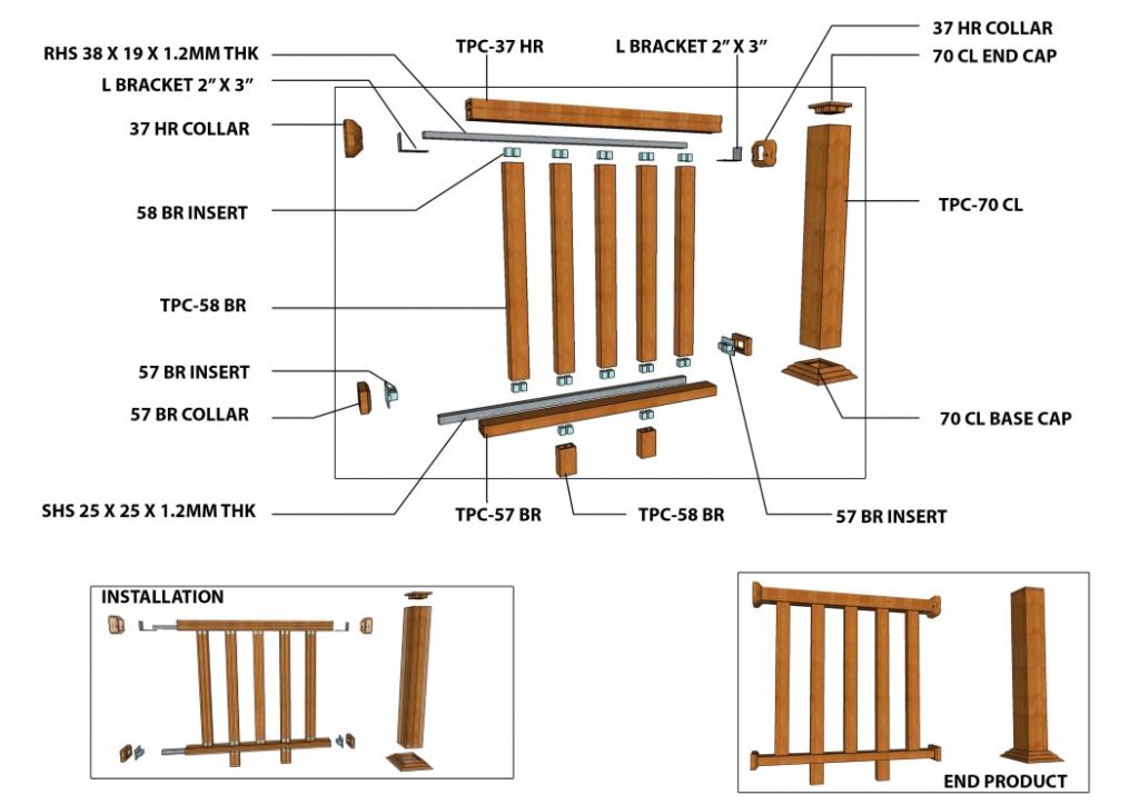 ABWOOD® profiles are most suitable and the perfect replacement for wood or other materials when it comes to building outdoor railings. Bringing together splendid and distinct colours of wood with the persistence of composites, our profiles are extraordinarily defiant to deterioration from consequences of rigorous weather conditions.